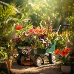 Chariot de Jardin : Le Compagnon Idéal pour Transporter avec Facilité Outils et Plantes