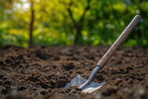 Bêche de jardin pour cultiver la terre facilement