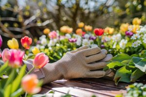 Gants de jardinage colorés pour protéger vos mains