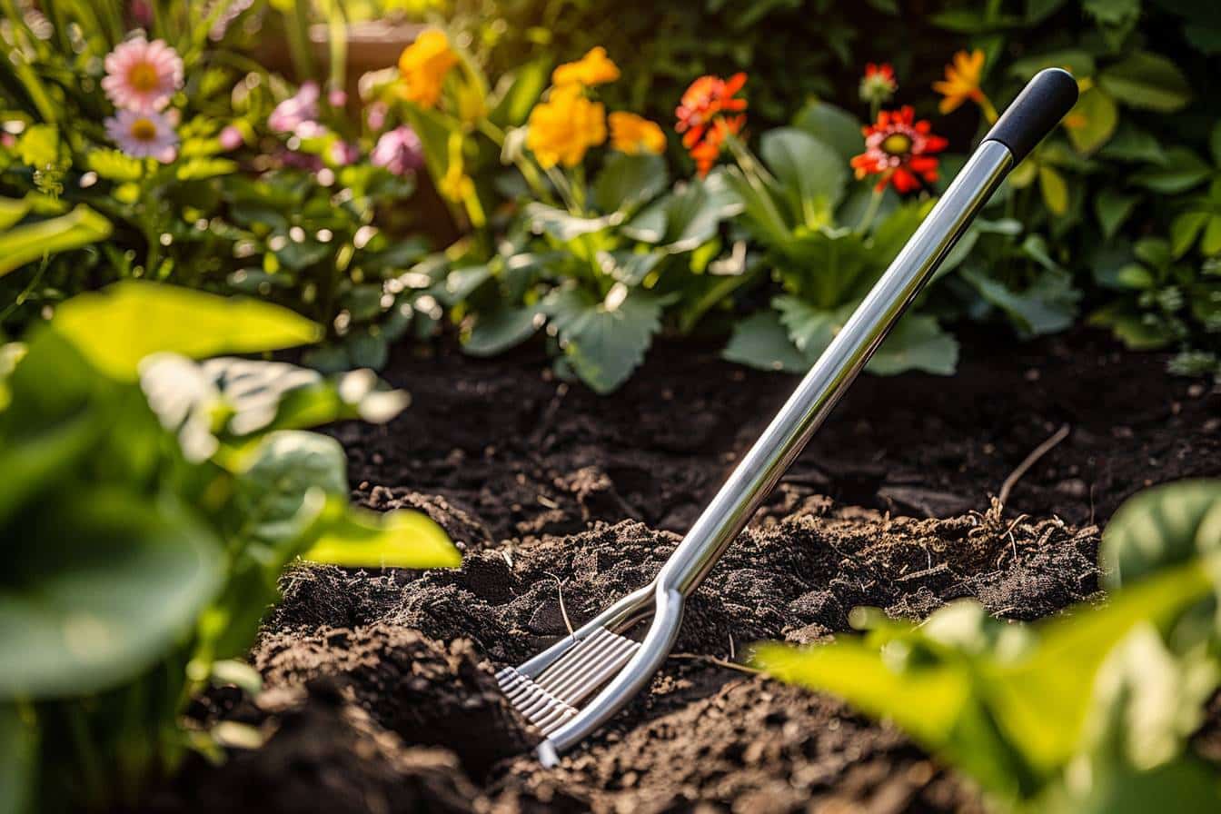 Outil pour cultiver et entretenir vos massifs fleuris